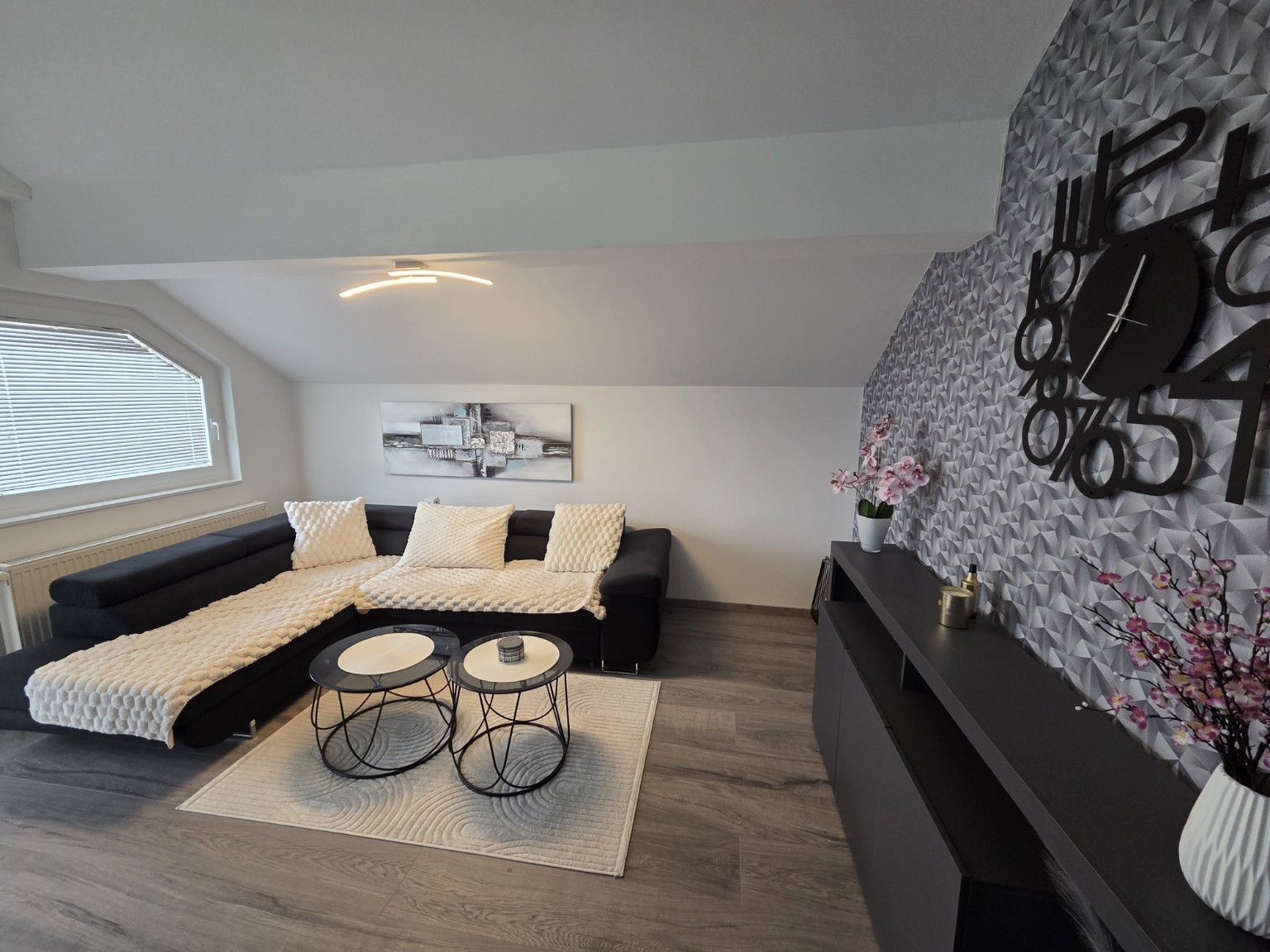 Wohnzimmer mit Schlafcouch